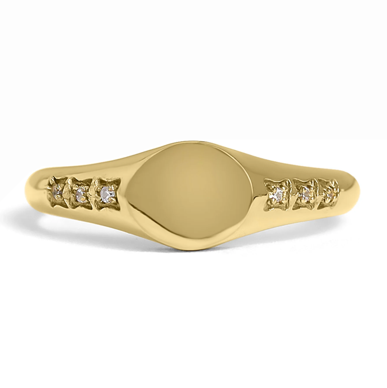 18K Gold PVD Custom Engraved Ring