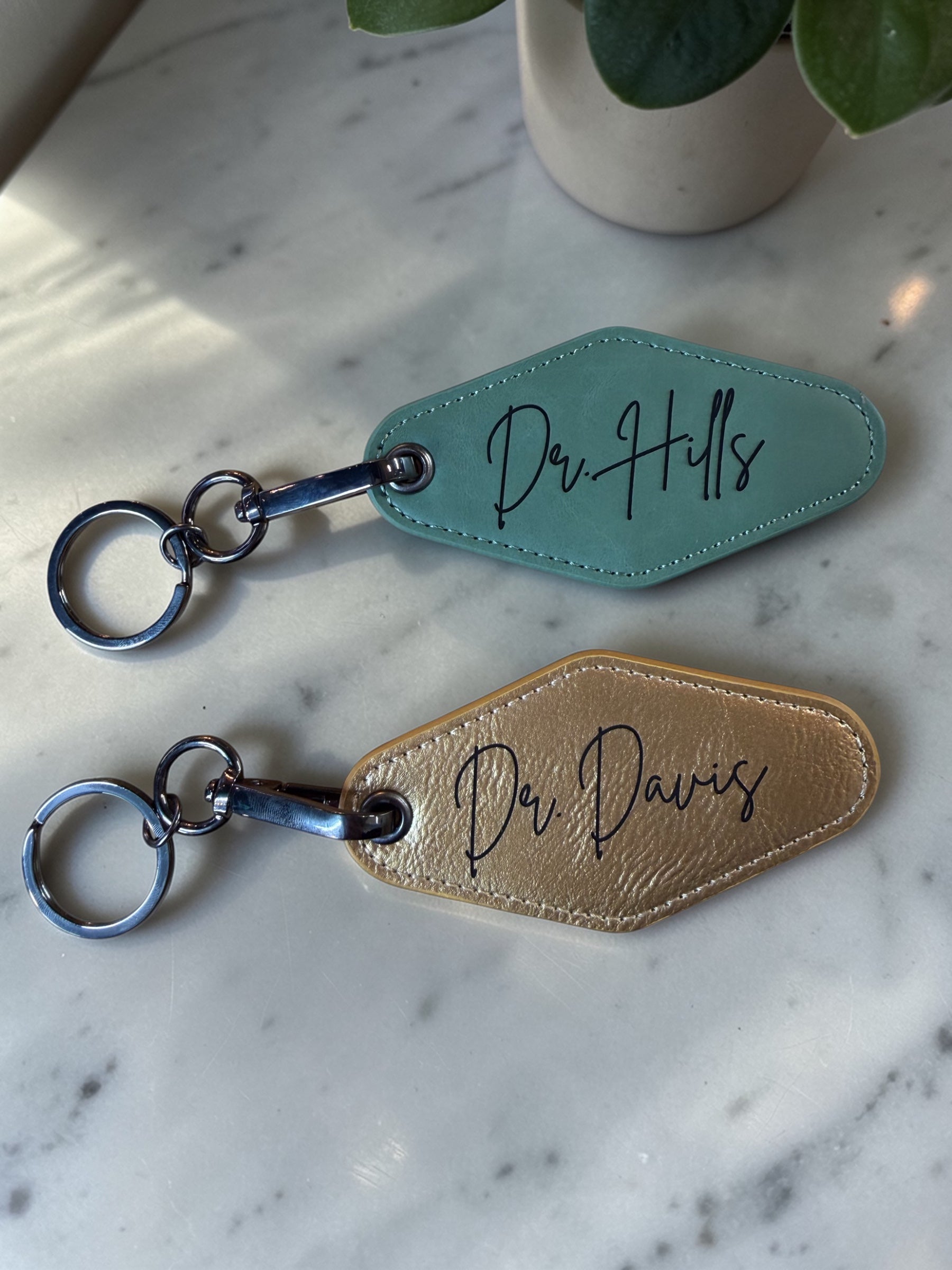 Custom Motel Keychain