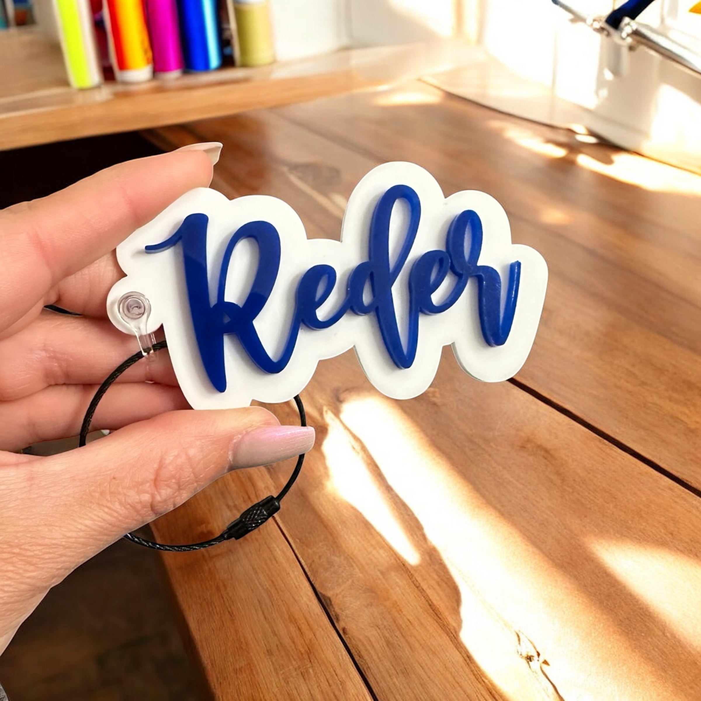 Backpack Tag/ Bag Tag/ Keychain