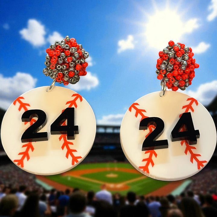 Custom Baseball Earrings
