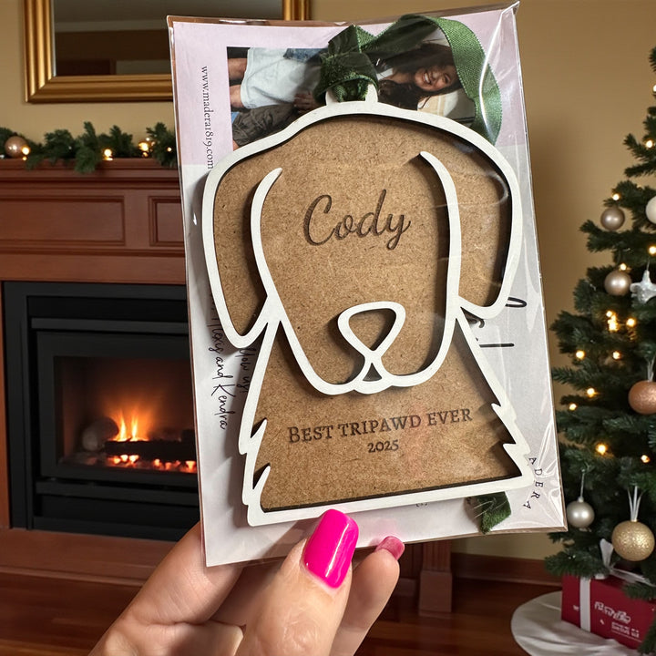 Dog Name Ornament