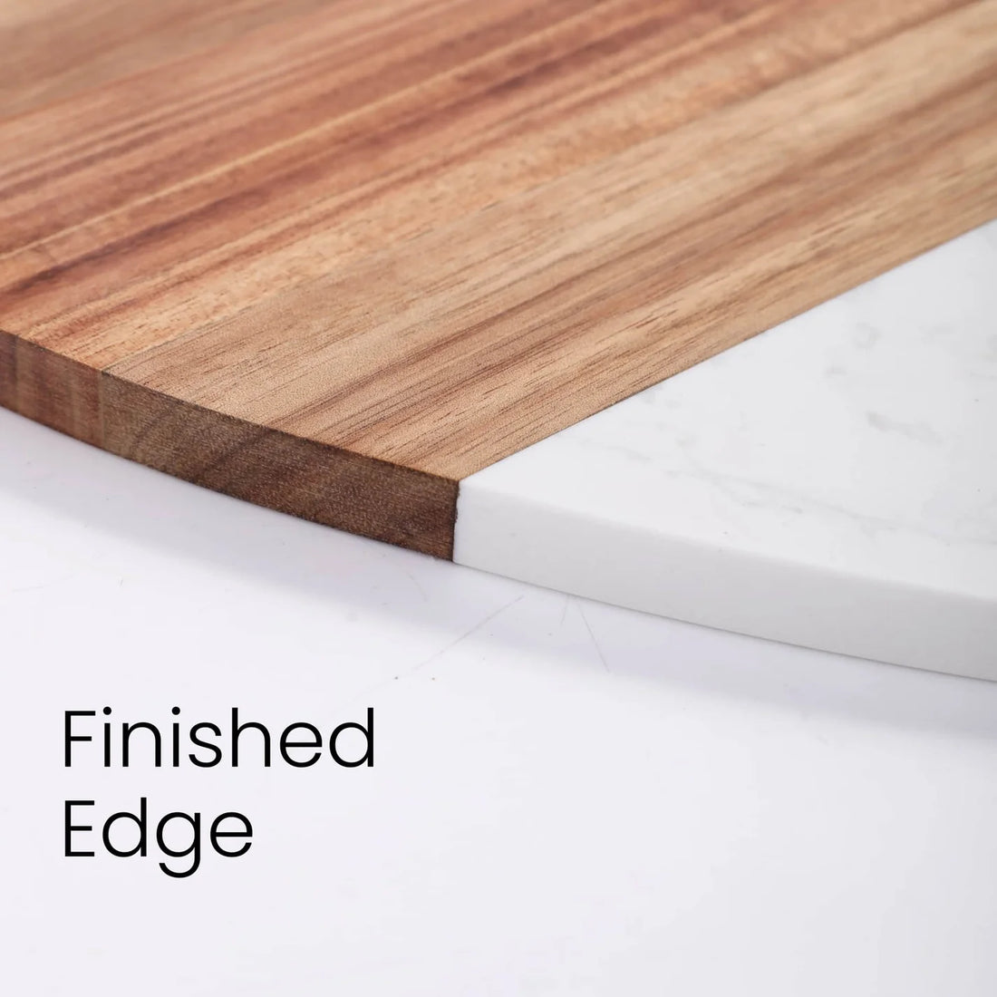 3-Piece Heart Shaped Marble and Acacia Wood Cutting Board