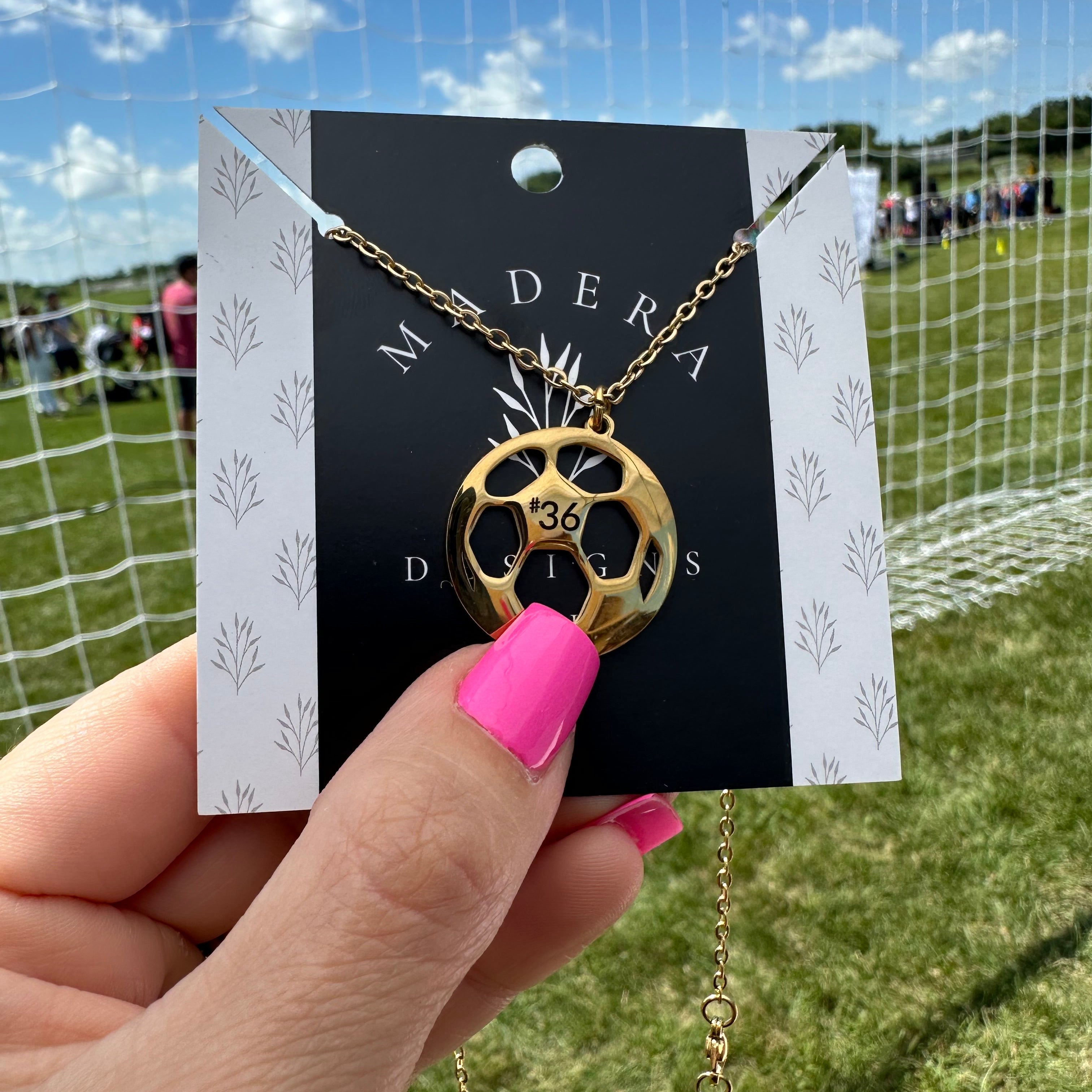 Custom Soccer Ball Necklace