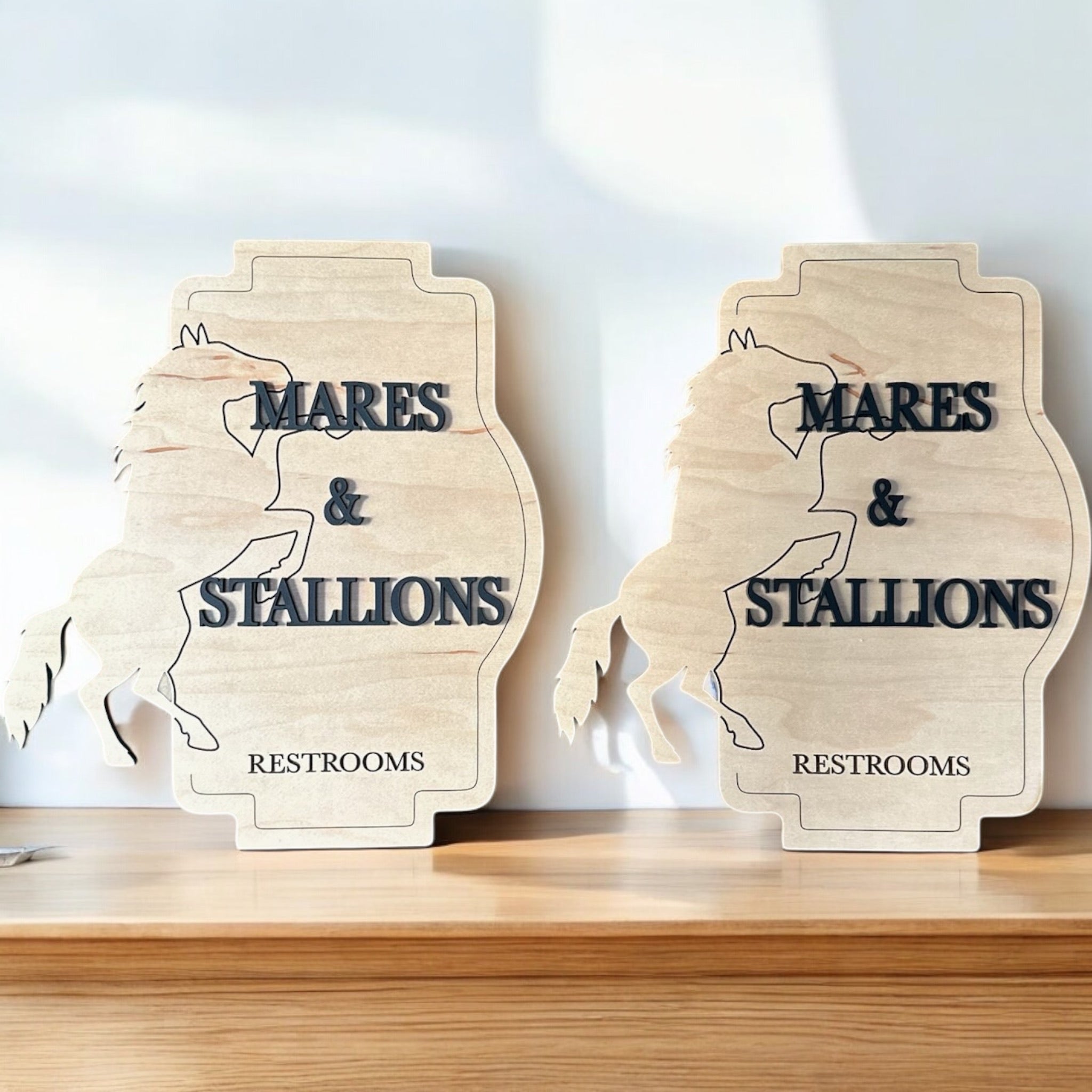 Custom Commercial Interior Bathroom Signs