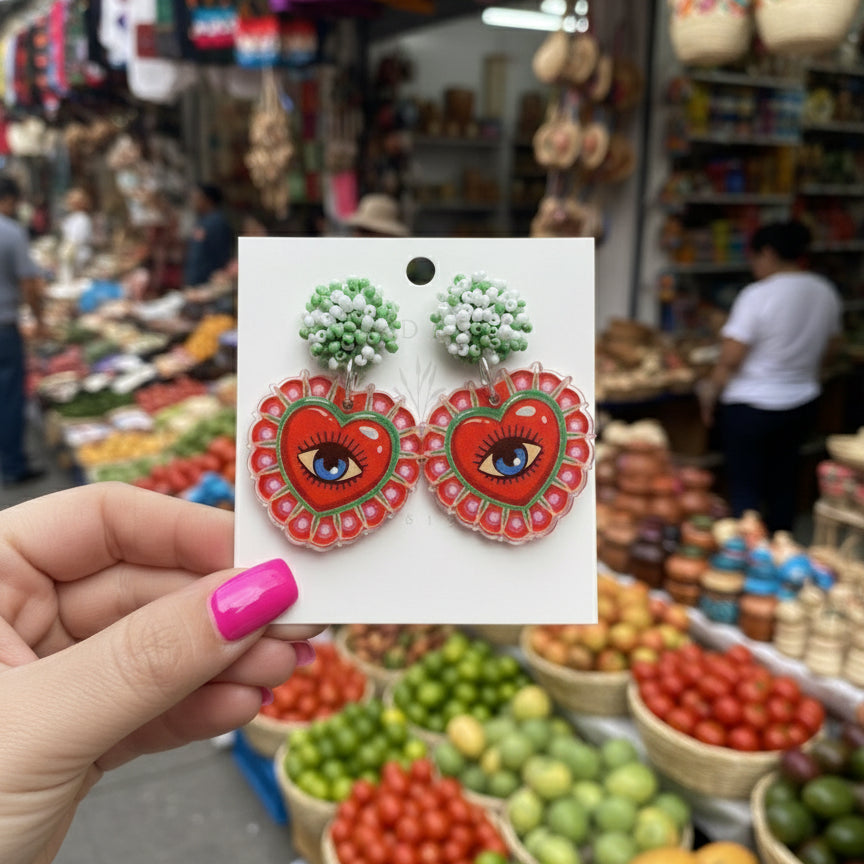 Mexican Corazon Earrings