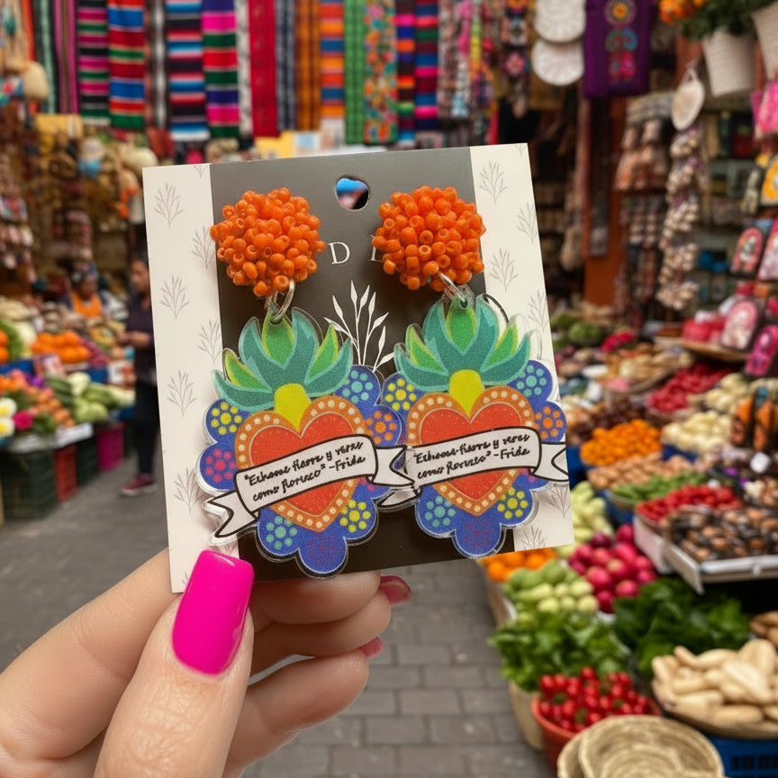 Mexican Corazon Earrings