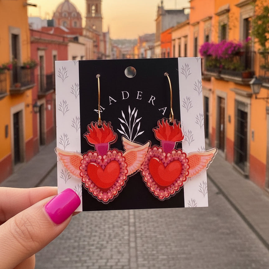 Mexican Corazon Earrings