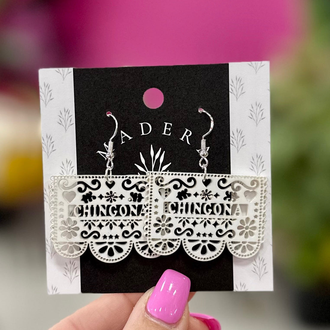 Chingona Papel Picado Earrings