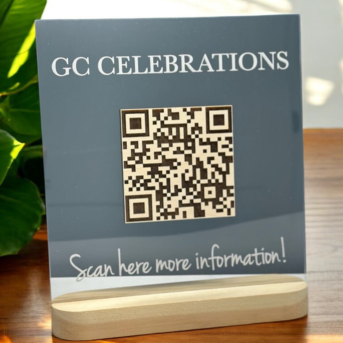 Custom Business QR Code Sign – 1819 Madera Designs