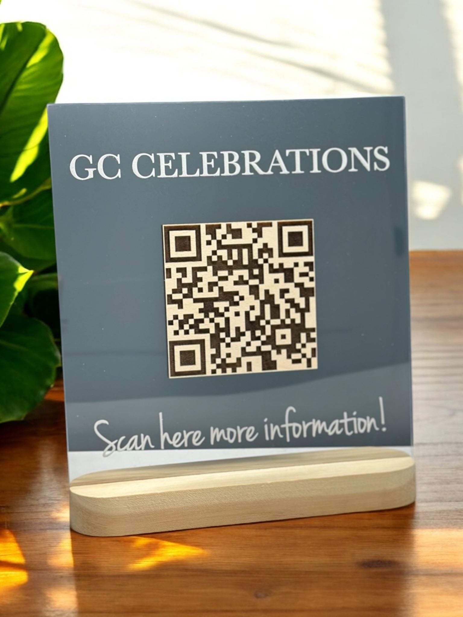 Custom Business QR Code Sign