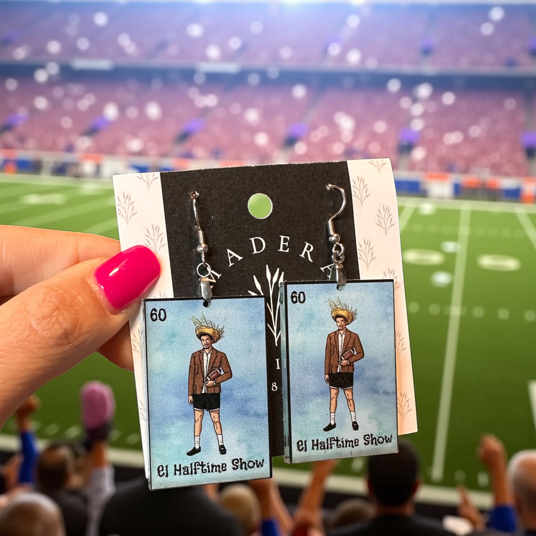 Benito Bad Bunny Earrings El Half Time Show