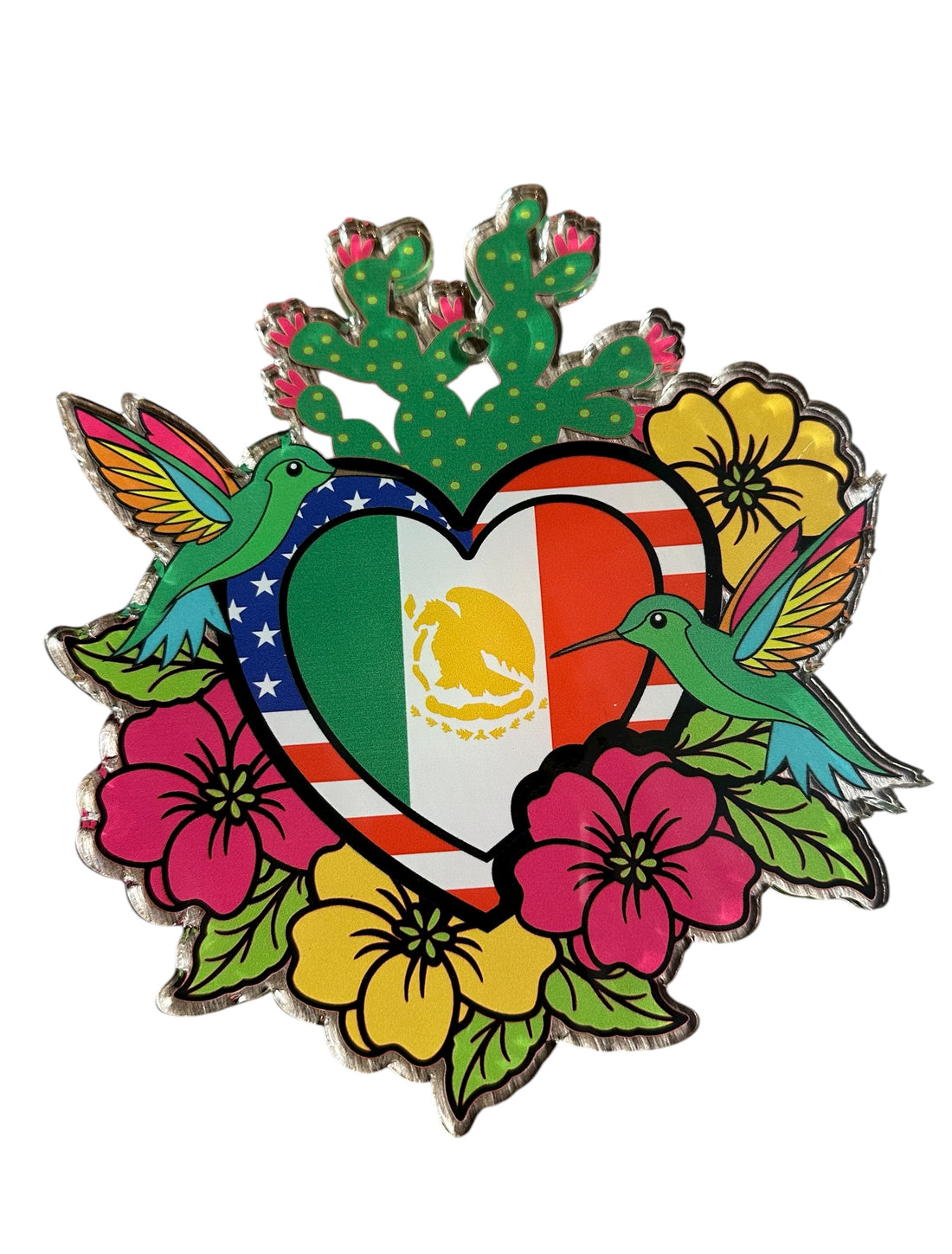 Mexican American Corazon Medium Hanger Ornament