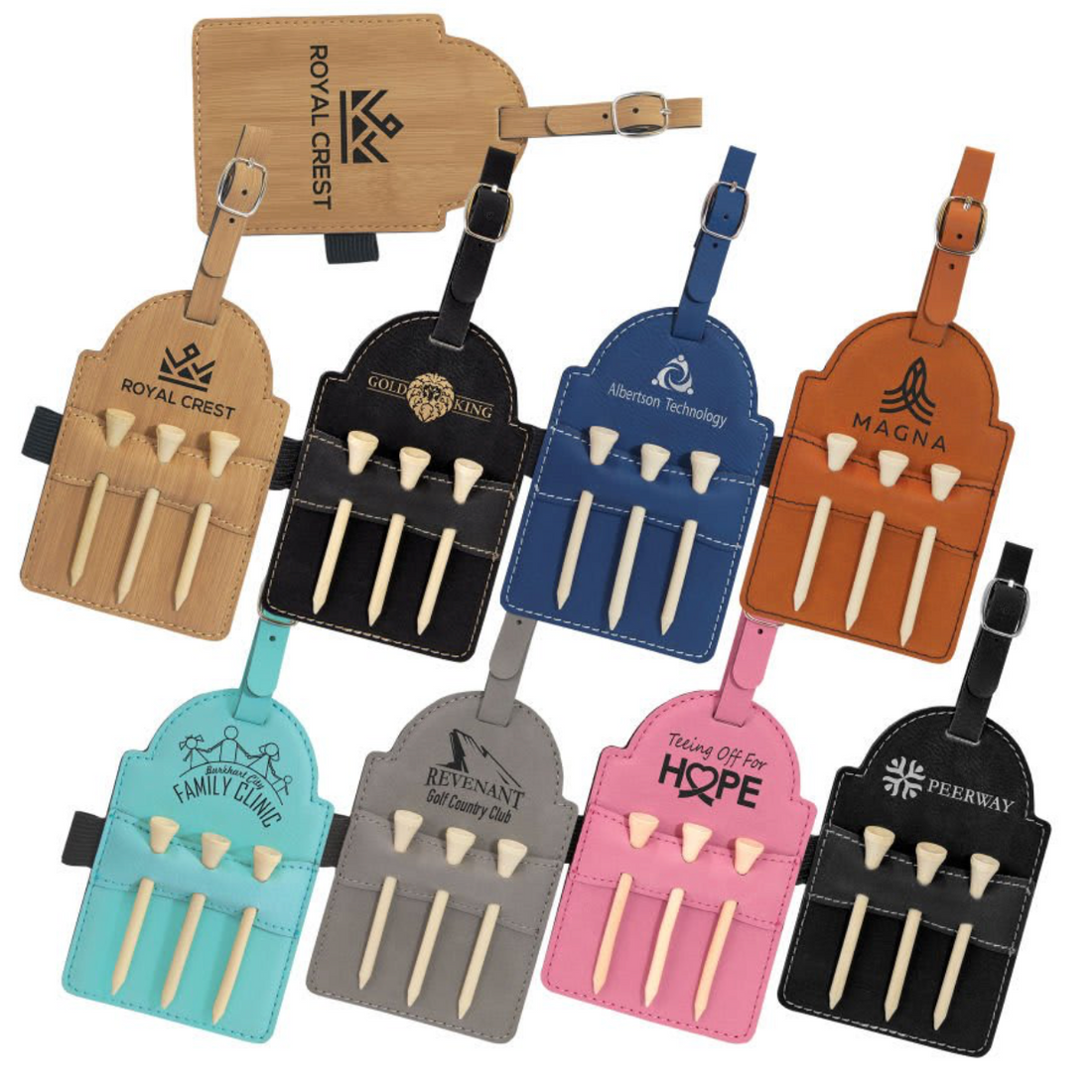 Custom Golf Tee Bag Tag