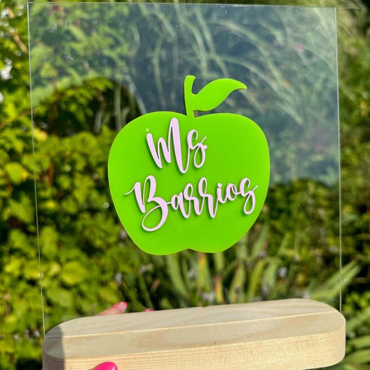 Custom Teacher Name Sign
