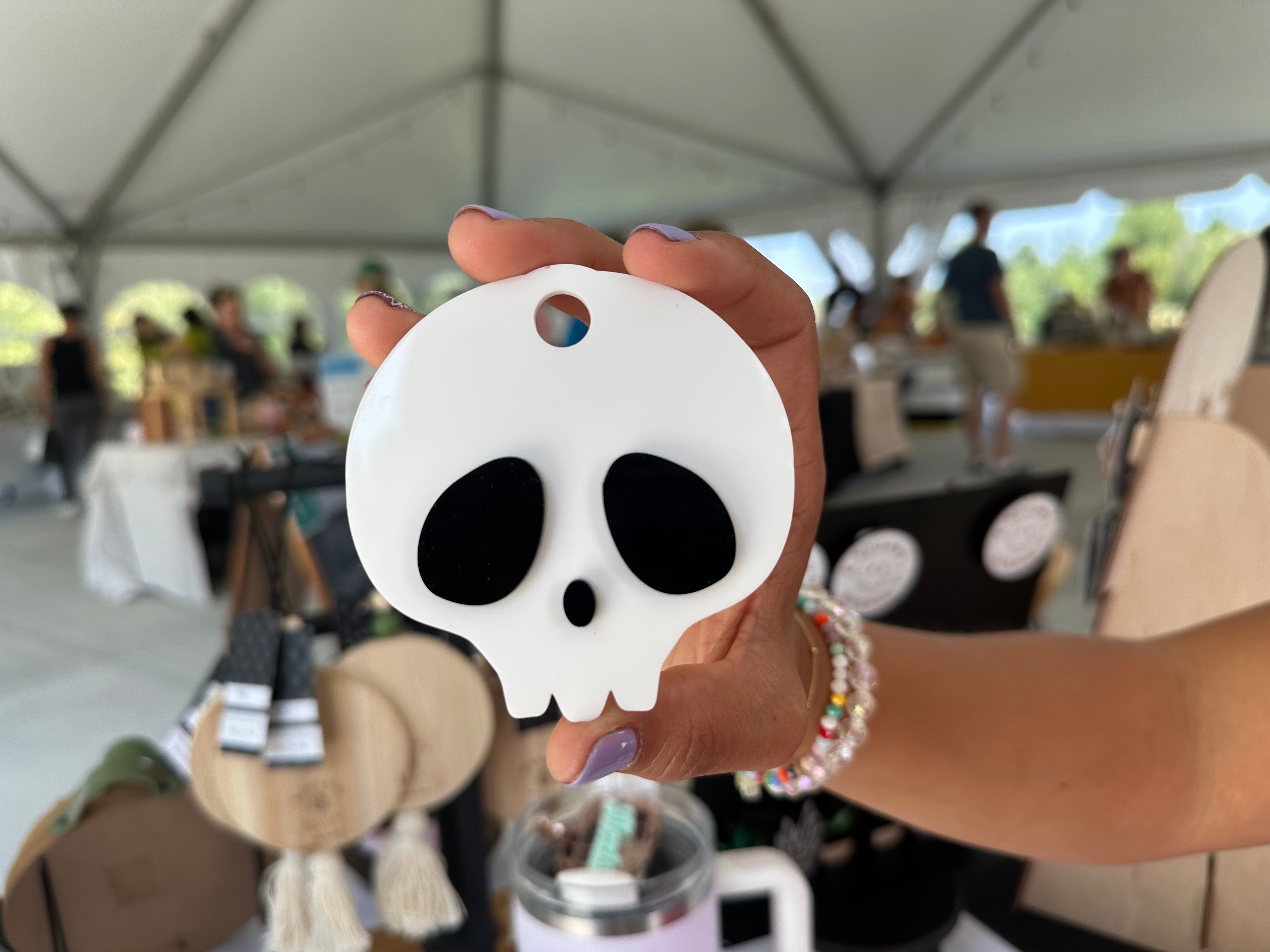 Skeleton Head Stanley Topper